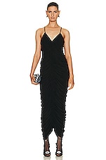 Norma Kamali Slip Diana Gown in Black, view 1, click to view large image.