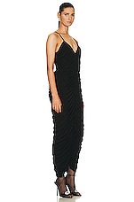 Norma Kamali Slip Diana Gown in Black, view 2, click to view large image.