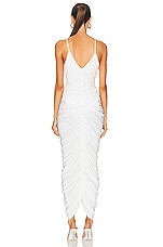 Norma Kamali Slip Diana Gown in Snow White, view 3, click to view large image.