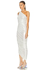 Norma Kamali Diana Gown in Pearl, view 3, click to view large image.