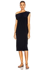 Norma Kamali Drop Shoulder Dress in Midnight, view 1, click to view large image.