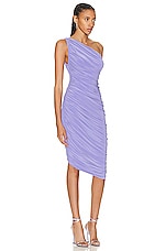 Norma Kamali Diana Dress To Knee in Lilac, view 2, click to view large image.