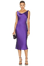 Norma Kamali Maria Dress in Purple, view 1, click to view large image.