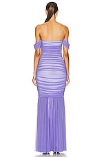 Norma Kamali Walter Fishtail Gown in Lilac, view 3, click to view large image.