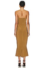 Norma Kamali Corset Dress in Woods, view 3, click to view large image.