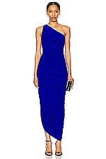 Norma Kamali Diana Gown in Electric Blue, view 1, click to view large image.