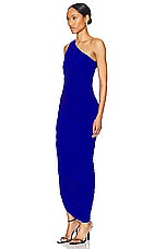 Norma Kamali Diana Gown in Electric Blue, view 3, click to view large image.