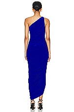 Norma Kamali Diana Gown in Electric Blue, view 4, click to view large image.