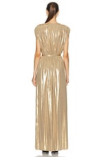 Norma Kamali Athena Gown in Gold, view 3, click to view large image.