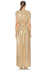 Norma Kamali Athena Gown in Gold, view 4, click to view large image.