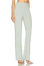 Norma Kamali Boot Pant in Dried Sage, view 2, click to view large image.