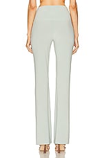 Norma Kamali Boot Pant in Dried Sage, view 3, click to view large image.