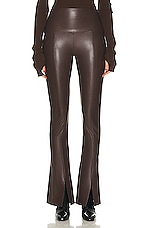 Norma Kamali Spat Legging in Chocolate, view 1, click to view large image.