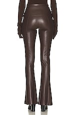 Norma Kamali Spat Legging in Chocolate, view 3, click to view large image.