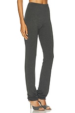 Norma Kamali Lazy Legging in Dark Grey, view 2, click to view large image.