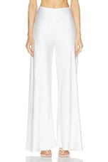 Norma Kamali Bias Elephant Pant in Snow White, view 1, click to view large image.