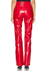 Norma Kamali High Waist Boot Leg in Tiger Red, view 4, click to view large image.