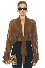 Norma Kamali for FWRD Super Oversized Boyfriend Stretch Lace