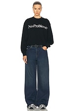 No Problemo Sweatshirt in Black, view 4, click to view large image.