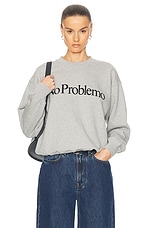 No Problemo Sweatshirt in Grey Marl, view 1, click to view large image.