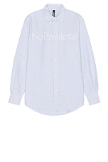 No Problemo Oxford Shirt in Blue, view 1, click to view large image.
