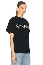 No Problemo Short Sleeve Tee in Black, view 2, click to view large image.