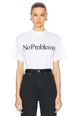 No Problemo Short Sleeve Tee in White, view 1, click to view large image.