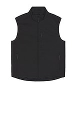 Norse Projects Birkholm Solotex Twill Vest in Black, view 1, click to view large image.