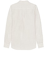 Norse Projects Osvald Cotton Tencel Shirt in Marble White, view 2, click to view large image.