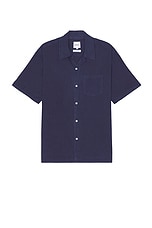 Norse Projects Carsten Cotton Tencel Shirt in Calcite Blue, view 1, click to view large image.