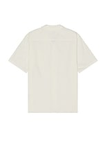 Norse Projects Carsten Cotton Tencel Shirt in Enamel White, view 2, click to view large image.