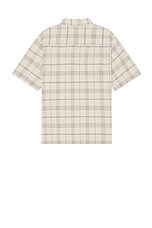 Norse Projects Ivan Relaxed Textured Check Short Sleeve Shirt in Oatmeal, view 2, click to view large image.