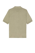 Norse Projects Rollo Cotton Linen Short Sleeve Shirt in Clay, view 2, click to view large image.