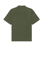 Norse Projects Carsten Cotton Tencel Shirt in Spruce Green, view 2, click to view large image.