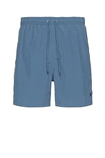 Norse Projects Hauge Recycled Nylon Swimmers Short in Fog Blue, view 1, click to view large image.