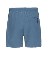 Norse Projects Hauge Recycled Nylon Swimmers Short in Fog Blue, view 2, click to view large image.