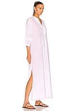 Natalie Martin Sammie Maxi Dress in Flat Cotton White, view 2, click to view large image.