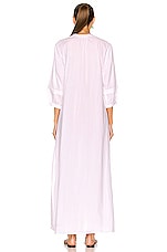 Natalie Martin Sammie Maxi Dress in Flat Cotton White, view 3, click to view large image.