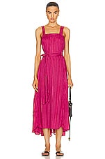 Natalie Martin Jasmine Maxi Dress in Painted Stripe Fuchsia, view 1, click to view large image.