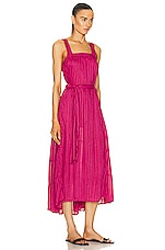 Natalie Martin Jasmine Maxi Dress in Painted Stripe Fuchsia, view 2, click to view large image.
