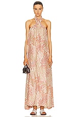 Natalie Martin Astrid Dress in Jungle Print Clay, view 1, click to view large image.