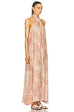 Natalie Martin Astrid Dress in Jungle Print Clay, view 2, click to view large image.