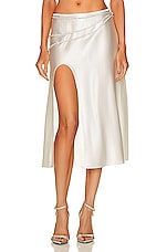 Nue Studio Laetitia Skirt in Ivory, view 1, click to view large image.