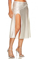 Nue Studio Laetitia Skirt in Ivory, view 2, click to view large image.