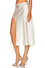 Nue Studio Laetitia Skirt in Ivory, view 3, click to view large image.