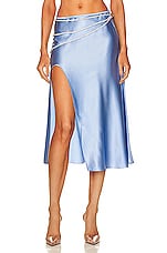 Nue Studio Laetitia Skirt in Sky Blue, view 1, click to view large image.