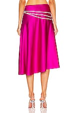 Nue Studio Laetitia Skirt in Fuchsia Pink, view 4, click to view large image.