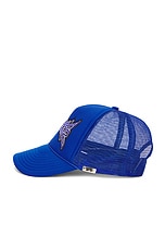 Norwood Tribal Trucker Hat in Royal Blue, view 3, click to view large image.