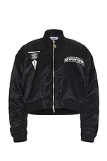Norwood Bomber Jacket in Black, view 1, click to view large image.