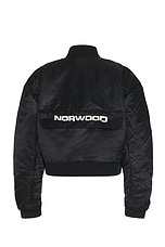 Norwood Bomber Jacket in Black, view 2, click to view large image.